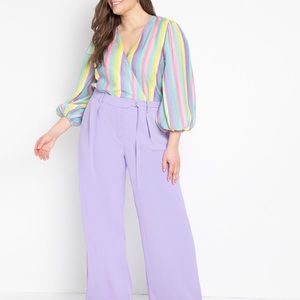 NWT Eloquii trouser with waistband tie pants